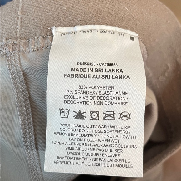 Nike Pro Tan Leggings with Pattern high waisted workout leggings moon fossil - Picture 11 of 12